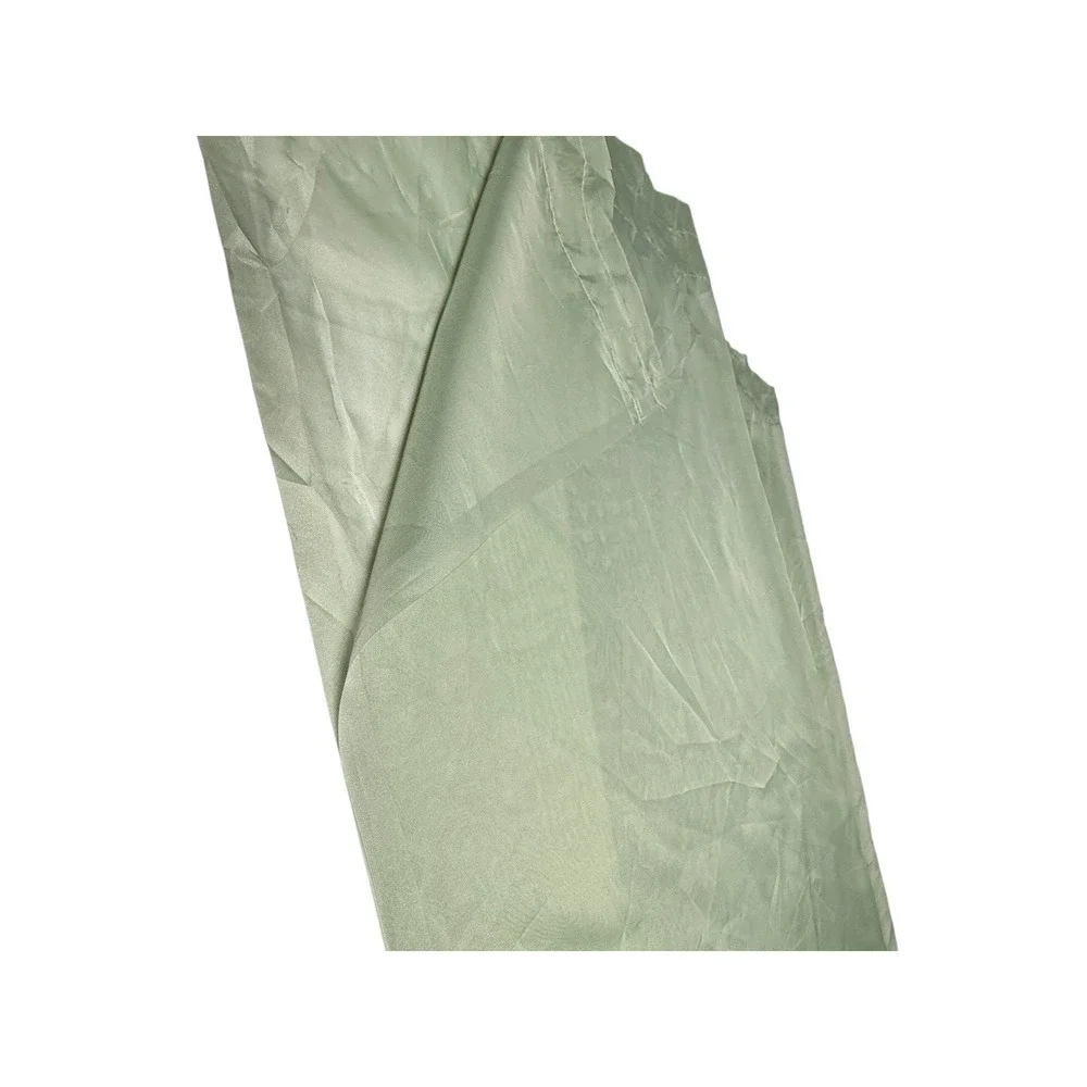 Pair of Solid Sage Green Sheer Curtains Drapes Rod Pocket 86 Long 2 Panels